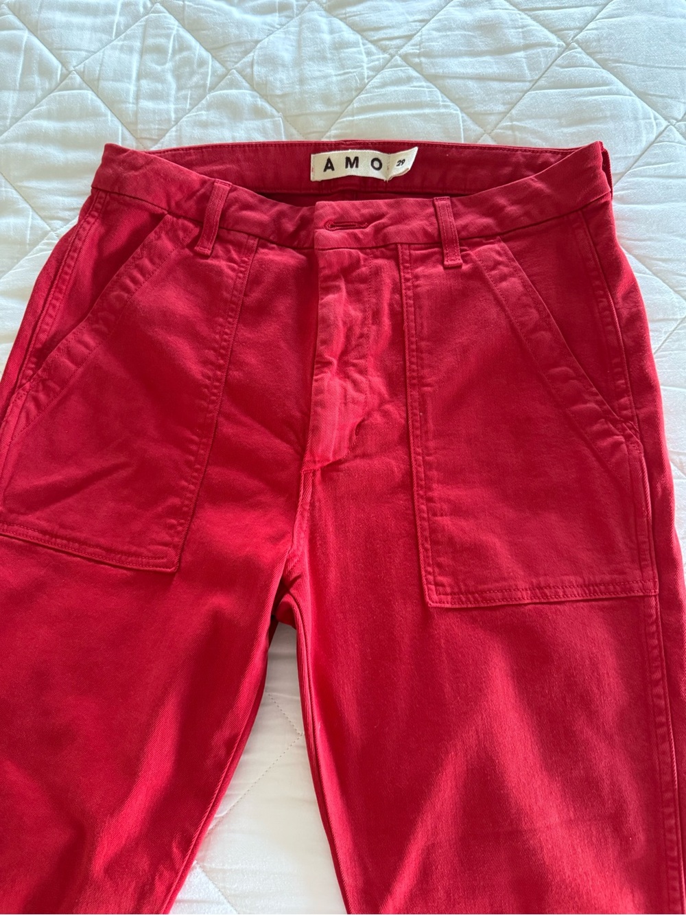 AMO Red women’s Utility Pants